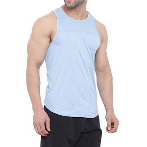Camiseta sin mangas informal de alta calidad para hombre, camisetas sin mangas de punto transpirables de algodón hechas en fábrica, novedad - Product Image 2