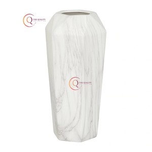 Vases à fleurs en marbre Pot à bougies unique Vase de décoration pour la maison et le jardin Vases de forme ronde de couleur blanche de qualité supérieure au prix le plus bas - Product Image 1