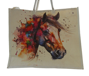 Bolsa de Compras de Lona de Algodón Ecológica, Estilo Bohemio Vintage, Personalizada al por Mayor - Product Image 1