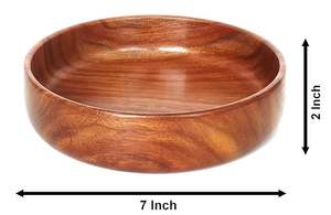 Smooth Finish Wooden <b>Bowl</b> for <b>Serving</b> Fruits and <b>Salads</b> Lightweight and Durable Wooden <b>Bowl</b> for Everyday Use for home decor - Product Image 2