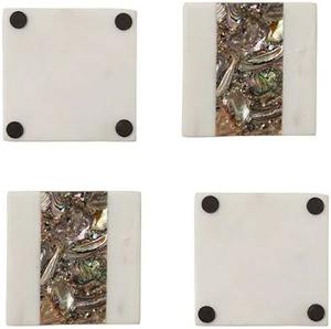 Posavasos decorativos de nácar pulido para restaurantes y hoteles - Product Image 3