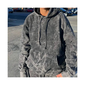 Sudaderas con Capucha para Hombre, Económicas, de Invierno, con Logotipo Personalizado, Impresión Digital, Teñido Liso, Bordadas, de Algodón, Talla Grande, con Bolsillos y Combinación de Colores, 2 Piezas - Product Image 3