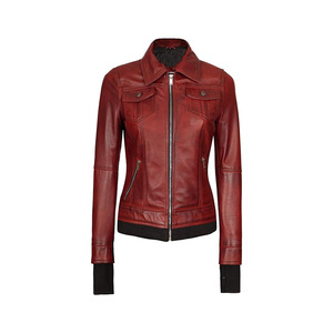 เสื้อโค้ทสตรี, เสื้อแจ็คเก็ตหนังหนาอบอุ่นสำหรับฤดูหนาวขนาดพิเศษ - Product Image 6