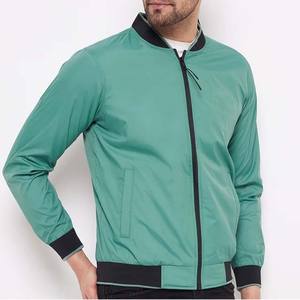 Chaqueta Bomber Casual para Hombre con Estampado Personalizado, Servicio OEM a Precio Económico, Cuello Alto, Cierre de Cremallera Impermeable para Otoño - Product Image 6