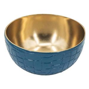 Bol en métal doré de forme unique résistant à la chaleur pour fête à usage décoratif avec des collations de fruits et noix - Product Image 6