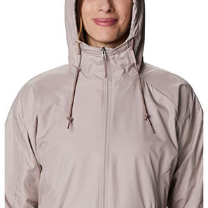 Ropa deportiva, cortavientos informal para mujer, chaquetas de gran tamaño | Chaqueta impermeable con cremallera y hombros caídos para mujer - Product Image 3