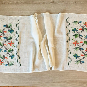 Camino de mesa hecho a mano cómoda bufanda Rectangular Casa de Campo caminos de mesa para decoración del hogar fiesta de vacaciones OEM hecho en Vie - Product Image 3