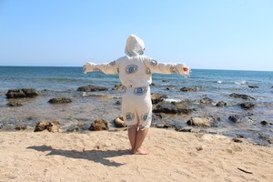 Lux Eye Albornoz de algodón turco Bata Negligee Secado rápido Manga larga Albornoz suave Mujeres Hombres Buena calidad Hogar Sauna Playa Spa - Product Image 4