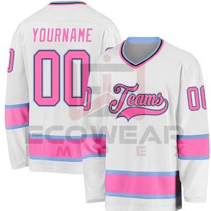 เสื้อฮ็อกกี้น้ำแข็งโพลีเอสเตอร์คุณภาพสูงชุดฮ็อกกี้น้ำแข็งระบายอากาศได้ฉลากตามต้องการ - Product Image 5