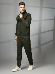Survêtement d'hiver en polyester personnalisé deux pièces Jogging combinaison thermique ensembles de survêtements pour hommes survêtement - Product Image 3