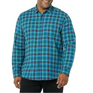 Chemises en flanelle étiquette de marque personnalisée taille à carreaux conception unisexe bouton vers le bas flanelle hommes chemises respirant en gros OEM - Product Image 5