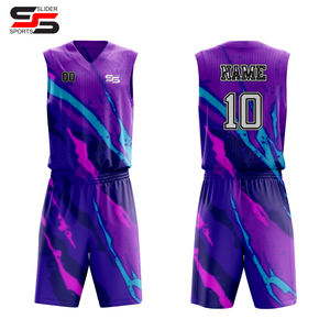เครื่องแบบบาสเก็ตบอลชุดบาสเก็ตบอลแบบกลับด้านได้ออกแบบใหม่ล่าสุด - Product Image 4