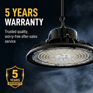 Luz LED UFO High Bay <span class=keywords><strong>para</strong></span> Almacenes Industriales, 100W-240W, con Certificación IP65 UL ETL, Múltiples Opciones de Potencia y 3 Temperaturas de Color, Disponible en EE. UU. - Product Image 1