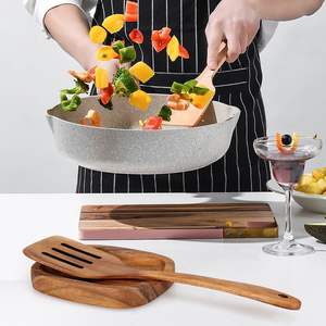 Porte-cuillère en bois d'acacia fait à la main support de cuisine pour cuisinière spatule reste ustensile de cuisine reste cuillère à café meilleur - Product Image 3