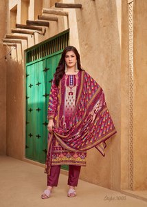 Tenue de cérémonie en pur mousseline à imprimé numérique avec broderie Aari et travail de miroir original Kurti Pent et Dupatta Mode féminine - Product Image 6