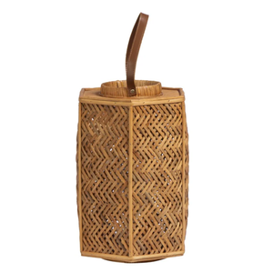 Boho Handwoven <b>Rattan</b> <b>Lantern</b> Rustic Natural Materials Stylish Eco Friendly Decorative <b>Lantern</b> for Home Garden Decor - Product Image 3