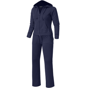 Chándal de invierno con cremallera para mujer, cómodo a la moda, calificado como el mejor, prendas de vestir informales puras, el mejor chándal con cremallera para mujer - Product Image 1