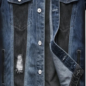 Nouvelle mode de vestes en jean couleur unie décontractée pour hommes vestes en jean du Pakistan veste en jean personnalisée pour hommes - Product Image 6