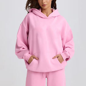 Sweat-shirt à capuche ample et respirant en molleton 100 % coton pour homme, coupe automne, personnalisable et surdimensionné - Product Image 1