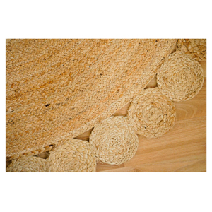 100% Jute fait à la main Designer grand tapis tressé carré réversible et lavable pour cuisine salon bureau ou hôtel - Product Image 5