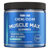 Gummies de créatine monohydrate OEM/ODM pour la croissance musculaire et les performances, sans sucre, complément pré-entraînement, bonbons gélifiés pour hommes et femmes