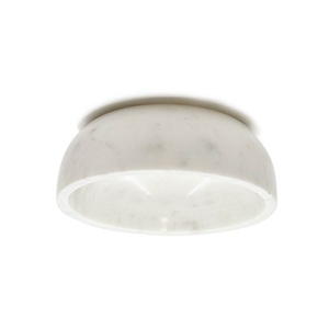 Bol de service en marbre blanc artisanal indien de qualité supérieure, vaisselle élégante sculptée à la main pour les maisons élégantes et la décoration de cuisine moderne - Product Image 3