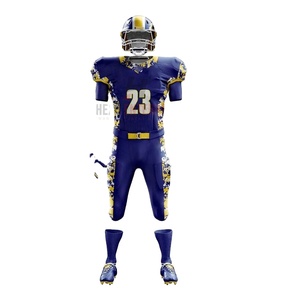 Vente en gros de maillots de football américain personnalisés, ensembles de pantalons, uniformes grande taille XL, hauts à motifs vierges et uniformes de style numérique - Product Image 1