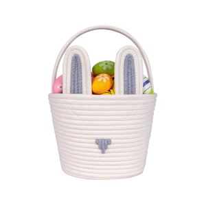 Paniers de rangement de Pâques en coton faits à la main de nouveau design pour organiser le panier de Pâques de bébé de l'usine du Vietnam - Product Image 2