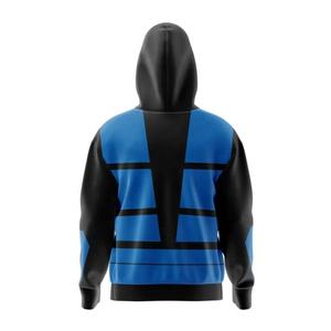 Sudadera con capucha y cremallera de cara completa de algodón personalizada, sudadera con estampado digital, de doble capa Sudadera con capucha, sudadera con capucha y cremallera doble de gran tamaño para hombre - Product Image 6