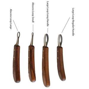 Droitier cheval maréchal-ferrant outil sabot couteau manche en bois sabot couteau Instruments vétérinaires - Product Image 3