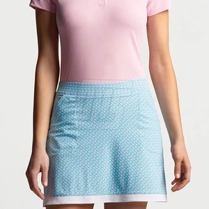 Tenue de golf pour femmes, haut polo et jupe en tissu doux, pour l'entraînement, la compétition et les vêtements décontractés - Product Image 5