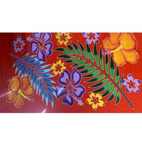 100% Rayon Eendelig Elegant Strand Sarong Handgeschilderd Bloemenornament Met Brede Kleurenselecties Elegant Pareo