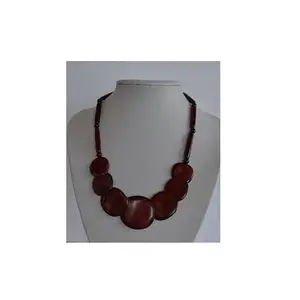 Collana di legno dichiarazione multistrato perline di legno collane girocollo per gioielli da donna vendita calda prodotto campione gratuito