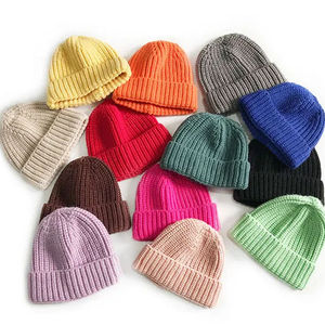 Gorro de Punto Suave y Elástico de Dos Tonos con Puño Enrollado Acanalado, Gorro Unisex Cómodo y Moderno para Clima Frío - Product Image 1