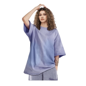 Heavyweight Cotton 270 Gsm Oversize Tshirt <b>Cropped</b> Boxy Tee Sun Faded Streetwear Vintage Acid Washed T-shirt <b>for</b> <b>men</b> - Product Image 4