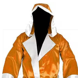 Top Trending Custom Pattern Style Boxing <b>Robes</b> with <b>Hood</b> Low Price Stretch Boxing Gown for Training - Product Image 3