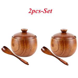 Pot à épices en bois au fini naturel pour un stockage sain et sans plastique - Product Image 5