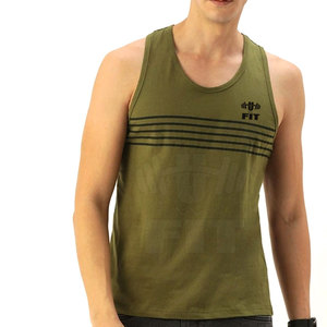 Camiseta sin Mangas Ligera de Poliéster/Algodón para Hombre, para Uso en el Gimnasio al Aire Libre en Verano, de Secado Rápido y Transpirable, Servicio OEM, Ropa para Adultos - Product Image 1