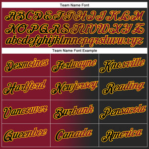 Sudadera con Capucha Deportiva de Moda, con Degradado Negro, Carmesí y Dorado, Personalizada y con Estilo, para Adultos y Jóvenes - Product Image 3