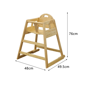 Seggiolone Moderno in Legno Massello per Bambini con Cuscino, Design Portatile, Caratteristiche di Sicurezza e Durata per l'Alimentazione dei Bambini - Product Image 2