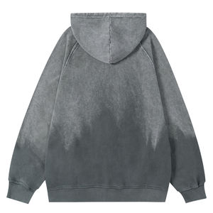 Sweat à capuche épais en coton pour homme, lourd et chaud, avec grande poche frontale, adapté à la mode streetwear quotidienne - Product Image 2