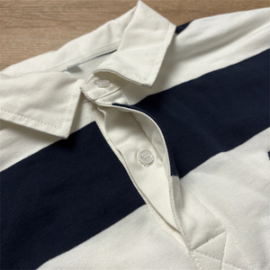 Camiseta Polo de Golf de Manga Larga con Logotipo Bordado Personalizado de Alta Calidad SPORTISH IMPEX, 100% Algodón, Camiseta de Rayas Extra Grande para Hombre - Product Image 6