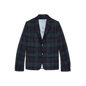 Veste de kilt écossais noir fait à la main pour hommes veste de tartan de mariage manteaux et vestes sur mesure - Product Image 1