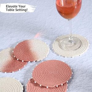 Cotton Rope <b>Table</b> <b>Coaster</b> With Beast Design for Parties and Other Functions Tableware Decorative Mat & Pad - Product Image 2