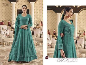 Chikankari-vestido Anarkali de edición exclusiva para mujer, vestido femenino de serie, Anarkali Kurti - Product Image 2