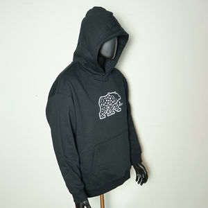 Sweat-shirts à capuche pour hommes HSI Custom Heavyweight 450 GSM, coupe régulière, 100% coton, broderie graphique, effet délavé, sans cordon - Product Image 4