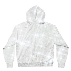 เสื้อฮู้ดดี้ผู้ชายคุณภาพสูงแบบกำหนดเอง ฮู้ดดี้ซิปประดับเพชรเทียม ผ้าฝ้าย 100% ตัวเลือกโลโก้แบบกำหนดเองสำหรับผู้ชาย - Product Image 6