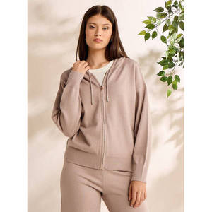 110 Apparel Women's Plain <b>Zip</b> Hoodie Full <b>Zip</b> <b>Hooded</b> Sweatshirt Long Sleeve Solid Casual Regular Fit Basic Layering - Product Image 1