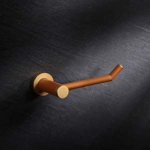 Portarrollos de papel higiénico de diseño Vintage de madera Portarrollos de papel higiénico montado en la pared con tornillos - Product Image 5