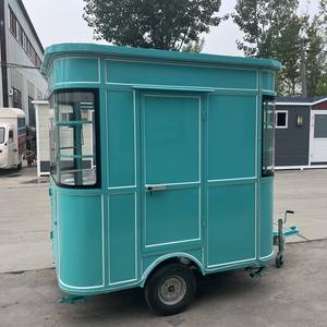 Carrito de Comida Rápida de Acero Inoxidable/Camión de Comida Móvil/Remolque de Comida para Exteriores, 4 Ruedas, Dimensiones Personalizables, 2 Años de Garantía, Superficie Plana - Product Image 3